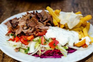 Kebab na talerzu mega