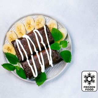 Mrożone Naleśniki Czekoladowe Z Serem, Bananem I Pastą Czekoladową 600g