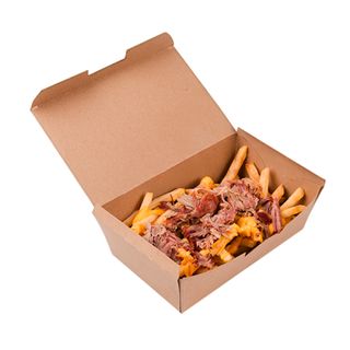 Човник з рваною свининою