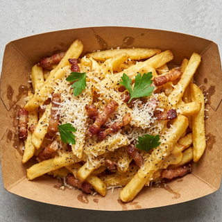 Patatas Fritas Carbonara
