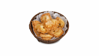 Пельмени жареные с картофелем