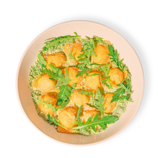 Равіолі з лососем та моцарелою