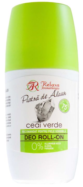 Deodorant mineral natural Piatra de Alaun - ceai verde