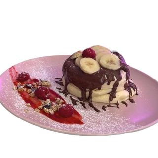 Fluffy Pancakes Nutella Fruits Rouge