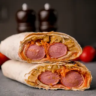 Мисливські ковбаски в лаваші (300г)