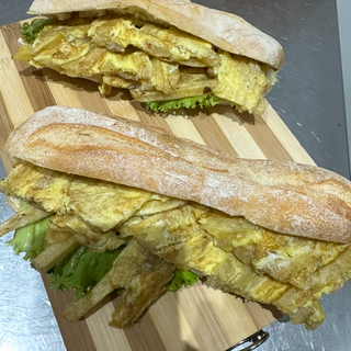 Sandwich omelette frites