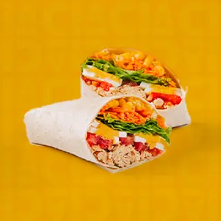 Menu Wrap de Frango Desfiado