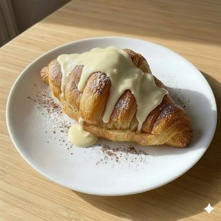 Cornetto al crema di latte