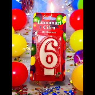 Lumanare cifra 6