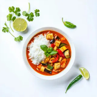 Duze krewetki curry czerwone 350g