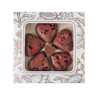 Serduszka z mlecznej czekolady z żurawiną (25g)