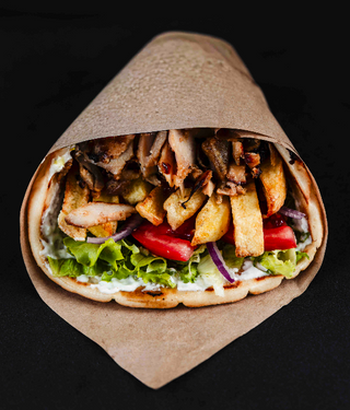 Голям пилешки гирос