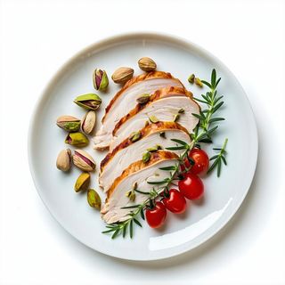 Tagliata di tacchino con pistacchi