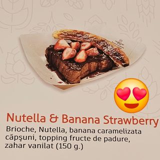 NUTELLA &BANANA STRAWBERRY TO GO