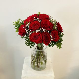 Ramo de 12 Rosas Rojas "Deseo"