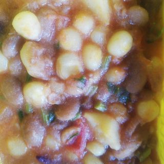 Githeri mixed with potatoes 