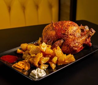 1/2 Pollo e patate al forno