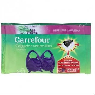 Colgador Antipolillas Perfume Lavanda Carrefour 2 Ud.