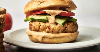 Tilapia fish burger