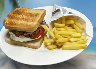 Sándwich gali con patatas