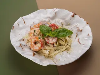 Фетучіне з креветками (350g)