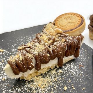 Cheesecake alla Nutella e biscuits