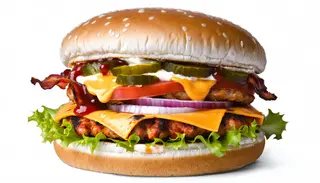 Grill tikka burger pounder