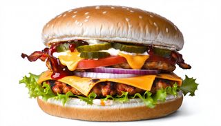 Grill tikka burger pounder