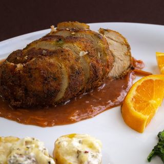 Bife Frito com Crosta de Alheira + Sopa 