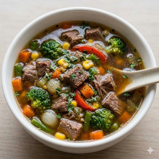 Sopa De Ternera Con Verduras