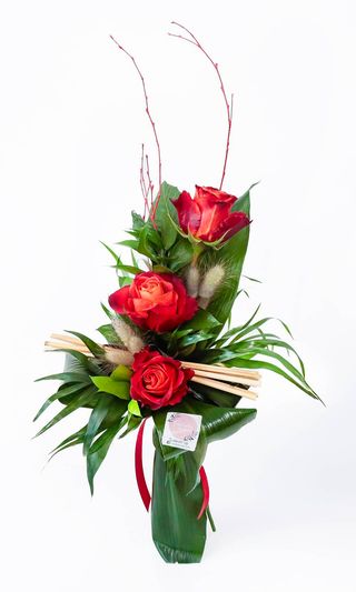 Ramo 3 Rosas (Cor Fogo)