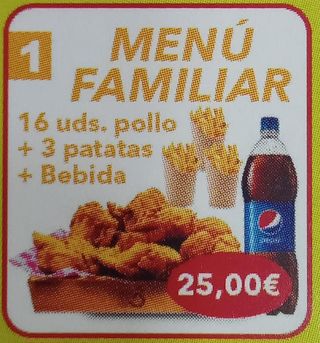 MENU FAMILIAR