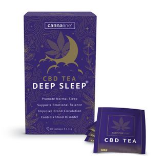 Chá Deep Sleep para estimular o sono e combater insónia (THC free)