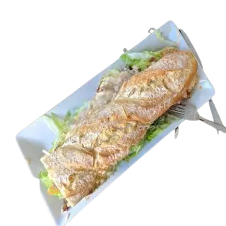 Bocadillo De Lomo Con Sobrasada Y Pimientos Verdes Normal