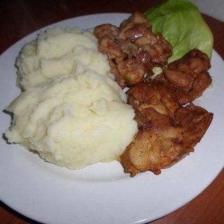 PM Pulpa pui dezosata(100g) cu piure(250g) - 350g