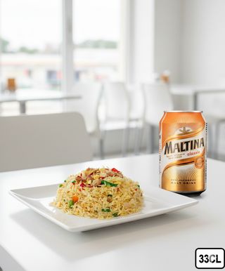 Chinese Fried Rice and breaded chicken + NB drink