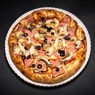 Pizza Prosciutto e Fungghi Mica 350Gr.