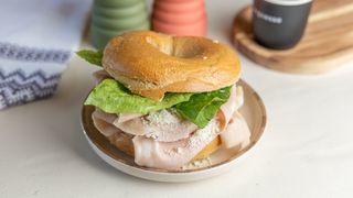 Mortadella Bagel