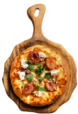 Хачапурі ПАТАРА з каремелізованою сливою та трьома видами сирів (380 г)