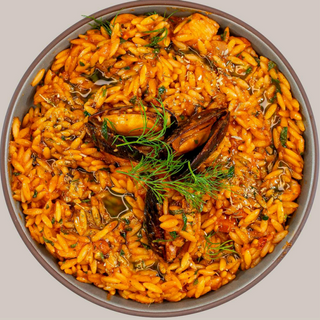 Orzo cu fructe de mare