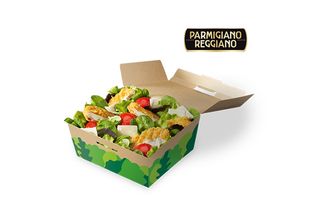 Insalata pollo croccante e Parmigiano Reggiano