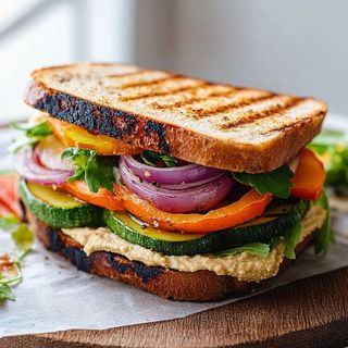 Grilled Vegetable Club Sandwich