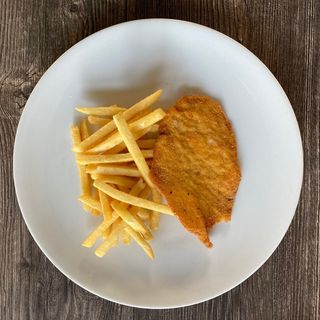 Cotoletta e patatine fritte 