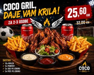 Coco grill, daje vam krila