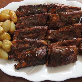 Costelinha na Grelha c/molho verde