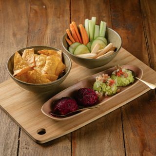 Pink Hummus & Guacamole