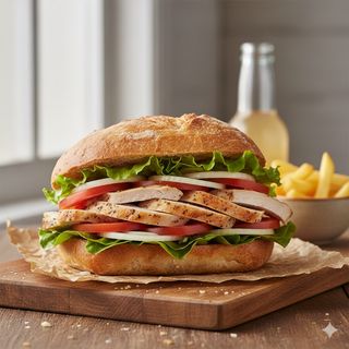 Bocadillo De Pollo Completo