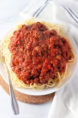 Plain Spaghetti with Sauce