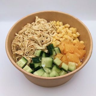 Poke with vegetables