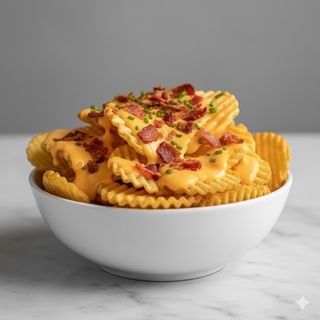 Patatine dippers cheddar e bacon croccante